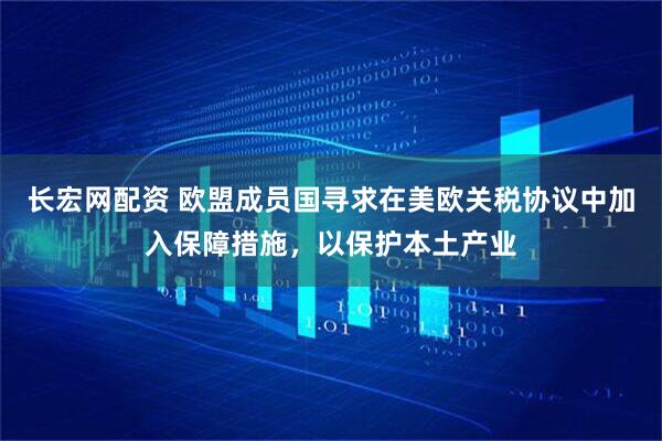 长宏网配资 欧盟成员国寻求在美欧关税协议中加入保障措施，以保护本土产业